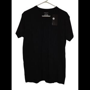 Members Only T Shirt Black Large V-Neck NEW w/ TAGS